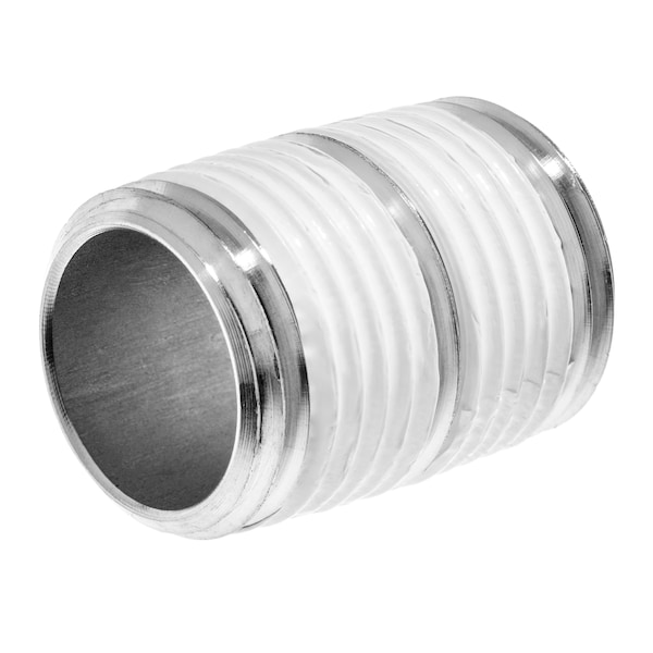 Usa Industrials Pipe Fitting w Sealant - Aluminum - Sch40 - Close Nipple - 3/4" MNPT ZUSA-PF-6077 - main